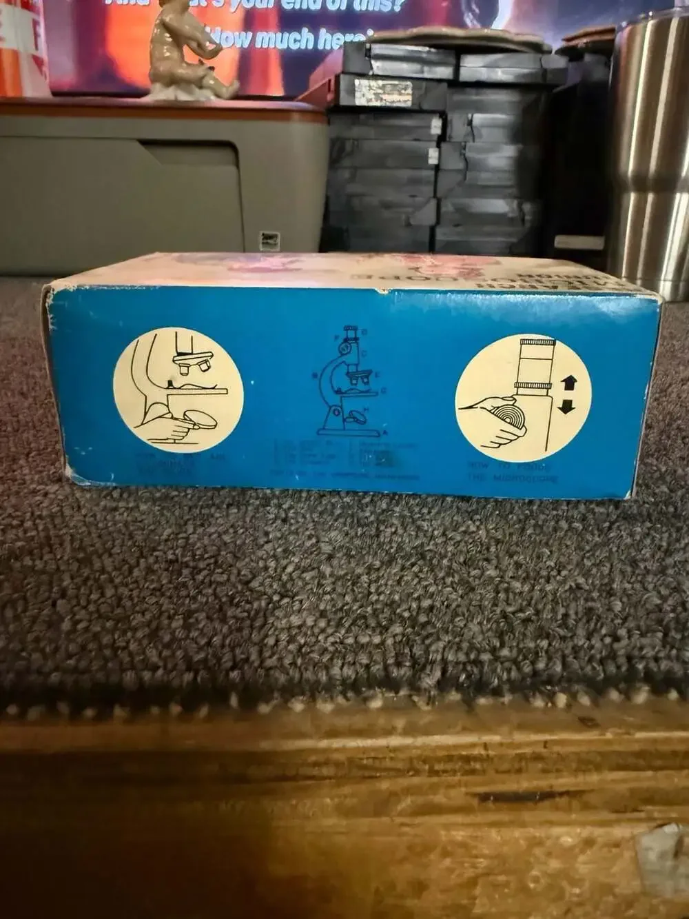 Vintage Mighty Research Microscope Junior No. 102 300x Toy with Original Box
